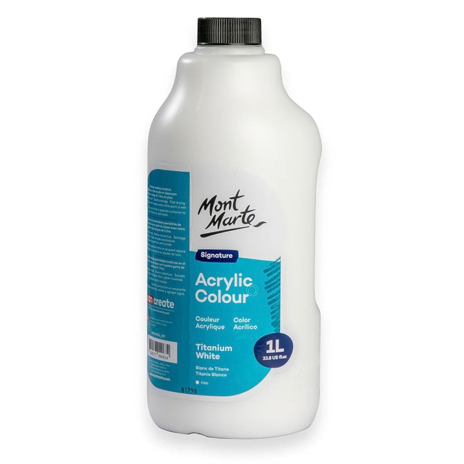 Mont Marte Titanium White Acrylic Paint