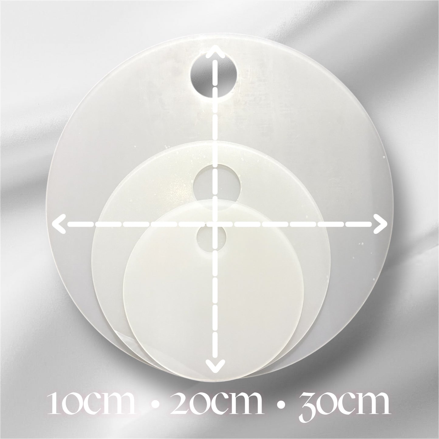 Clear Round Acrylic Painting Palette