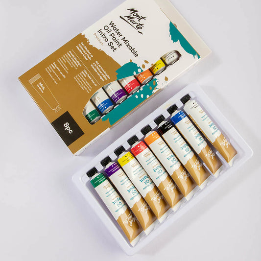 Mont Marte Water Mixable Oil Paint Set 18ml 8pcs