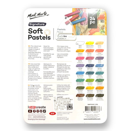 Mont Marte Soft Pastels 24pcs