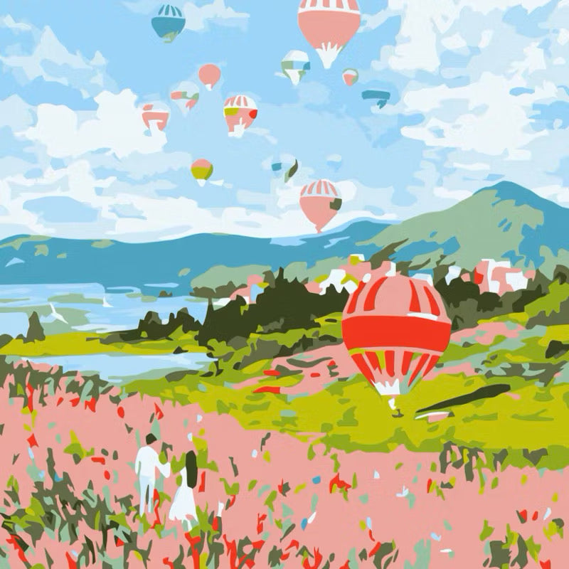 DIY Paint By Numbers - Scenic Acrylic Painting Kit Part 2