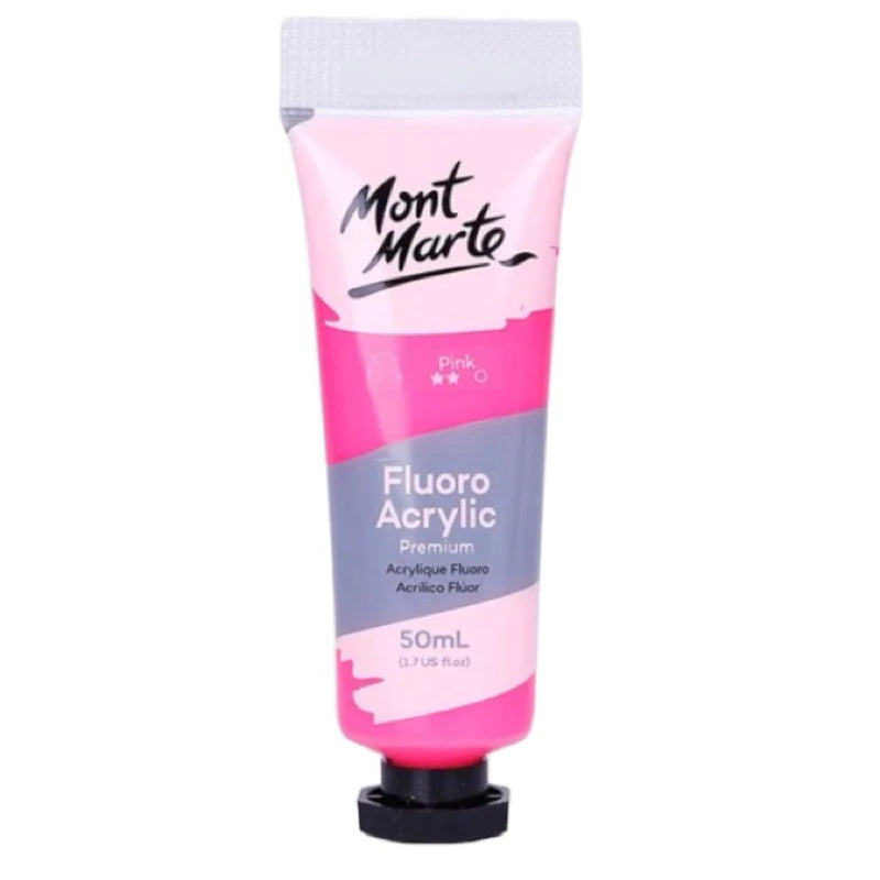 Mont Marte Fluorescent Acrylic Paint 50ml