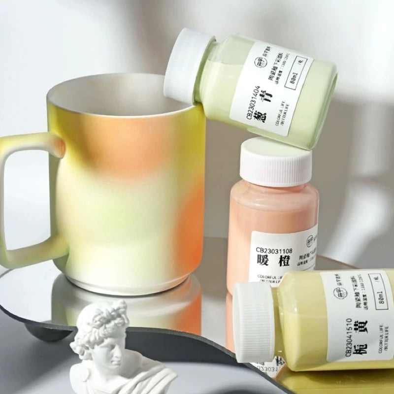 Ceramic Clay Underglaze Pottery Pastel Paint 80ml