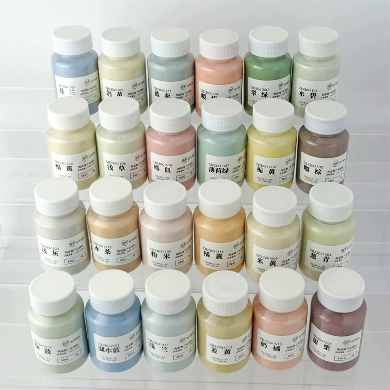 Ceramic Clay Underglaze Pottery Pastel Paint 80ml