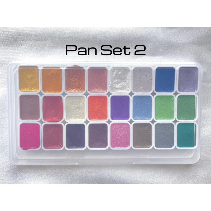 Pearlescent Watercolour Pan Set 1ml 24pcs