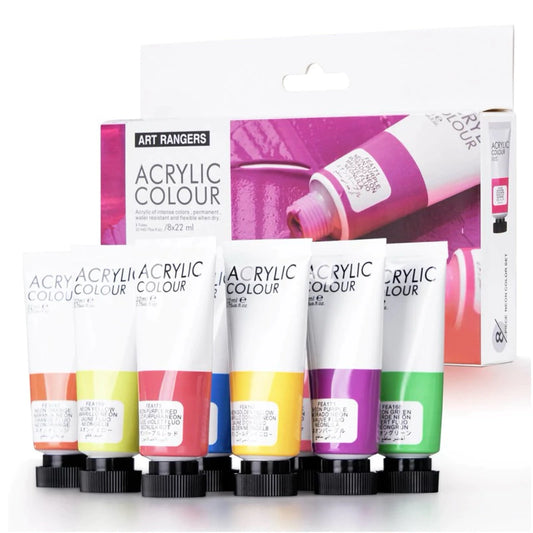 Art Ranger Studio Acrylic Paint Neon Set 22ml 8pcs
