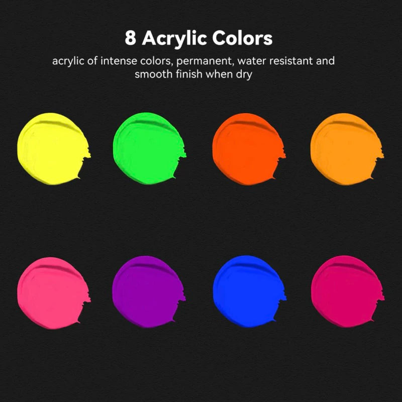 Art Ranger Studio Acrylic Paint Neon Set 22ml 8pcs