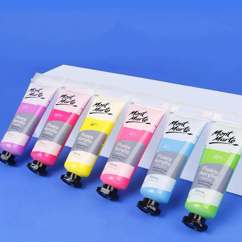 Mont Marte Fluorescent Acrylic Paint 50ml