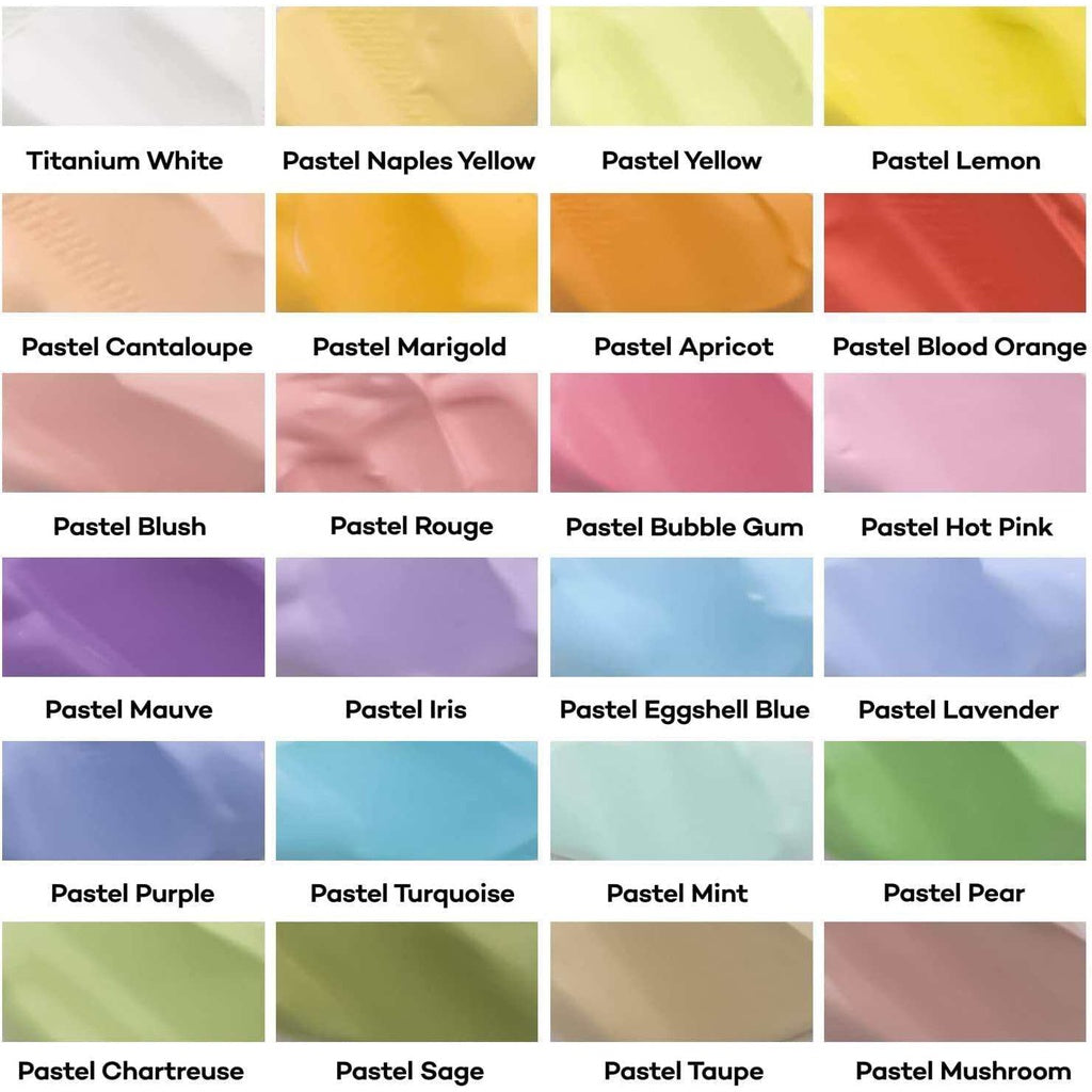 Mont Marte Pastel Acrylic Paint 100ml & 300ml