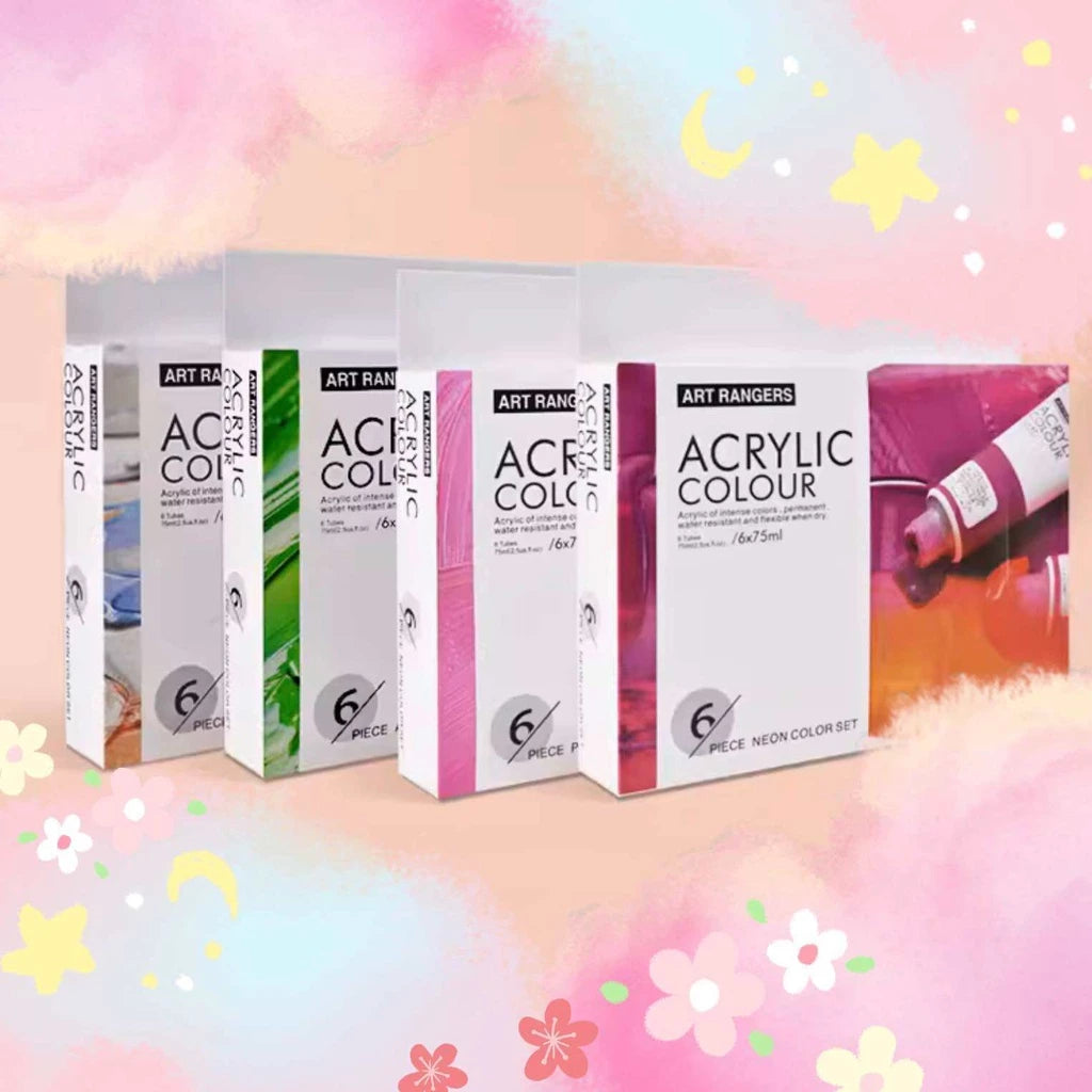 Art Ranger Studio Acrylic Paint Metallic Set 75ml 6pcs