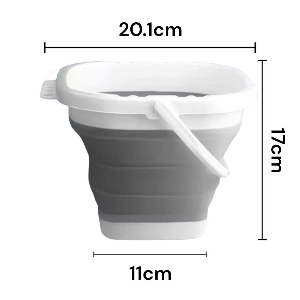 Silicon Foldable Painting Bucket + Brush Holder