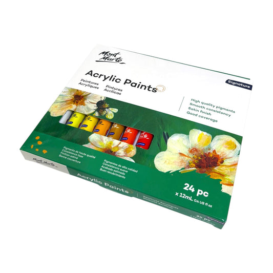 Mont Marte Acrylic Color Paint Set Signature 12ml 24pcs