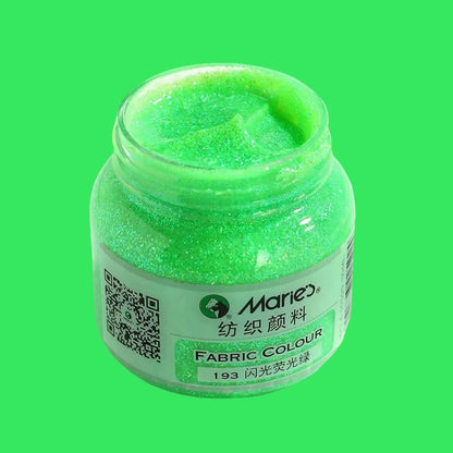 Marie’s Neon Metallic Glitter Fabric Paint 50ml