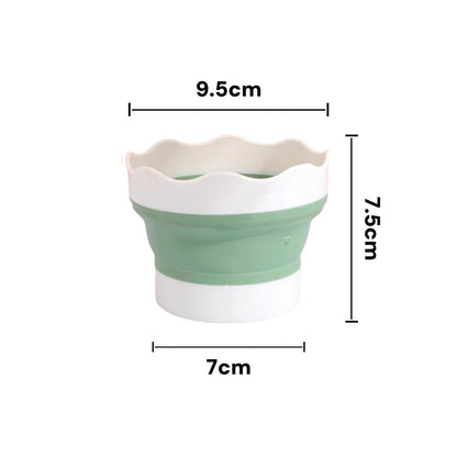 Silicon Foldable Painting Bucket + Brush Holder