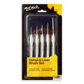 Mont Marte Detail & Liner Taklon Brush Set 5pcs