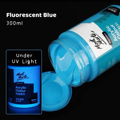 Mont Marte Fluorescent Acrylic Paint 300ml