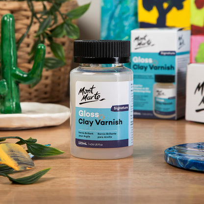 Mont Marte Gloss Clay Varnish Signature 20ml, 60ml & 120ml