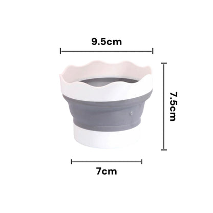 Silicon Foldable Painting Bucket + Brush Holder
