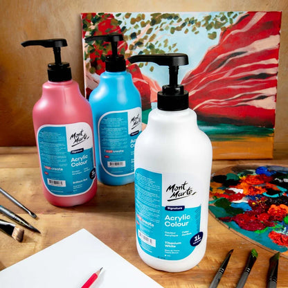 Mont Marte Titanium White Acrylic Paint