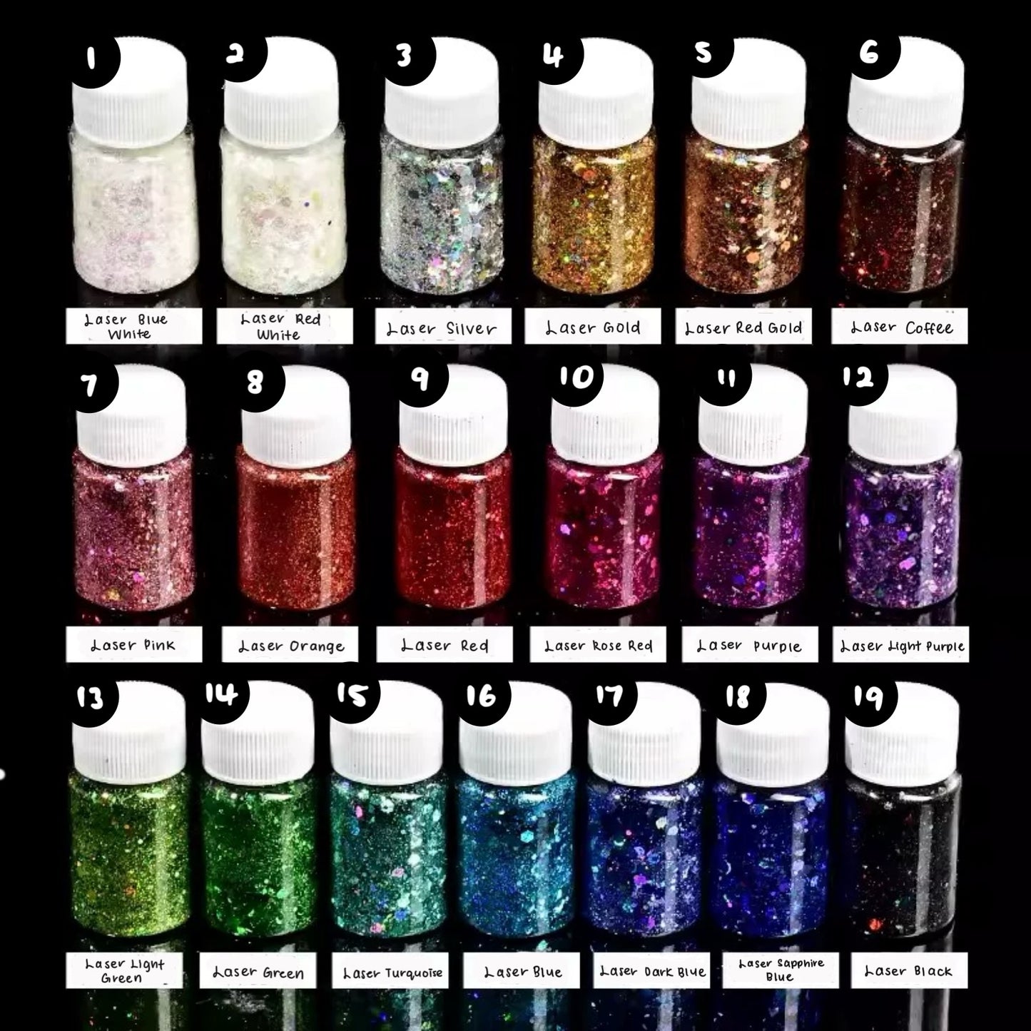 Rainbow Laser Glitter 20ml