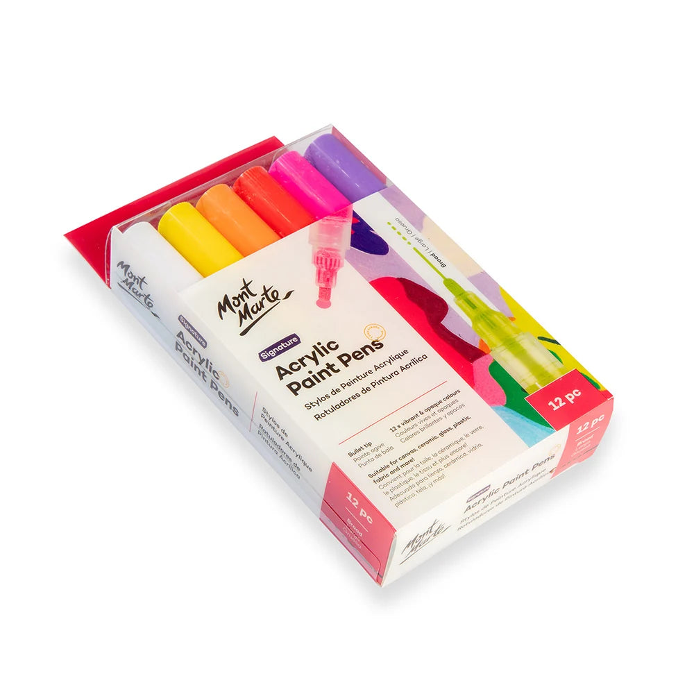 Mont Marte Signature Acrylic Paint Pens 12pcs