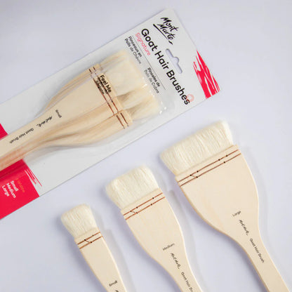 Mont Marte Goat Hair Flat Paint Brush