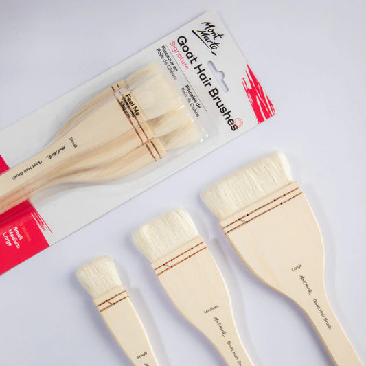 Mont Marte Goat Hair Flat Paint Brush