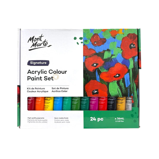 Mont Marte Acrylic Color Paint Set 36ml 24pcs