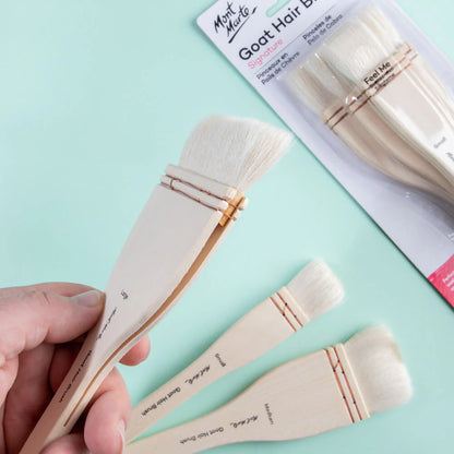Mont Marte Goat Hair Flat Paint Brush