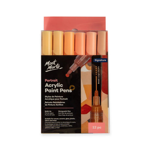 Mont Marte Portrait Acrylic Paint Pens 12pcs