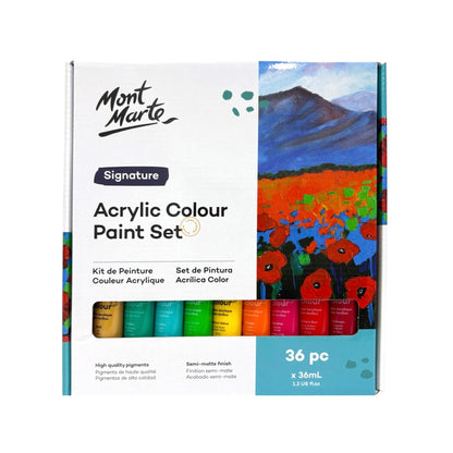 Mont Marte Acrylic Color Paint Set 36ml 36pcs