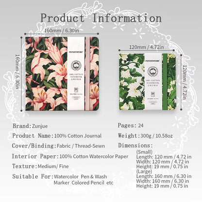 Cotton Watercolor Sketchbook 300gsm