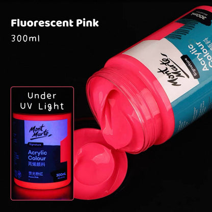Mont Marte Fluorescent Acrylic Paint 300ml