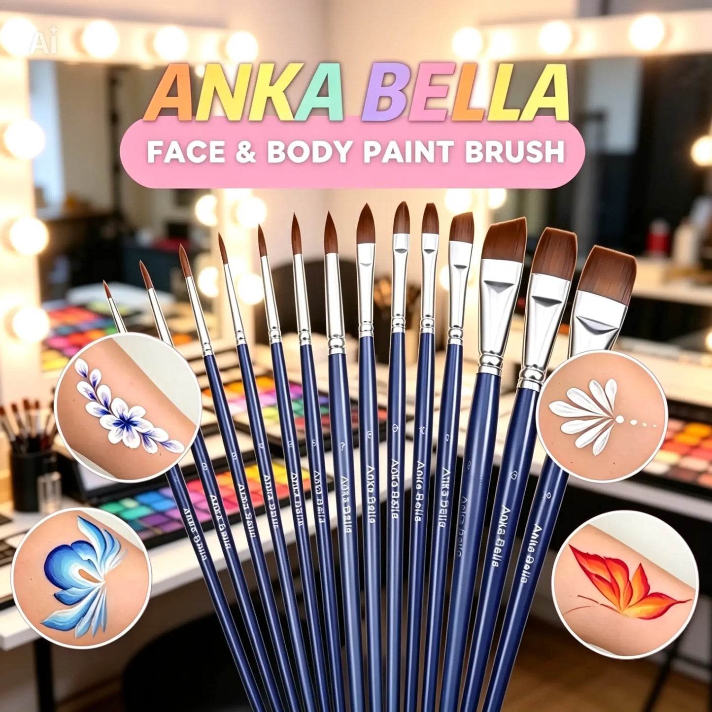 Anka Bella Face & Body Paint Brush