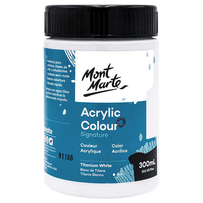 Mont Marte Titanium White Acrylic Paint