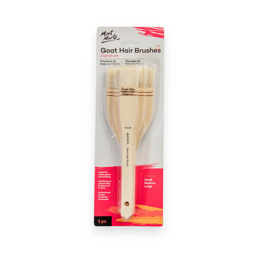 Mont Marte Goat Hair Flat Paint Brush