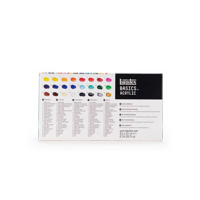 Liquitex Basics Acrylic Paint Set 22ml 24pcs