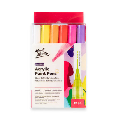 Mont Marte Signature Acrylic Paint Pens 12pcs