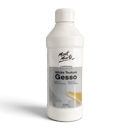 Mont Marte White Texture Gesso Premium 250ml & 500ml