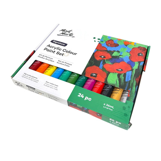 Mont Marte Acrylic Color Paint Set 36ml 24pcs