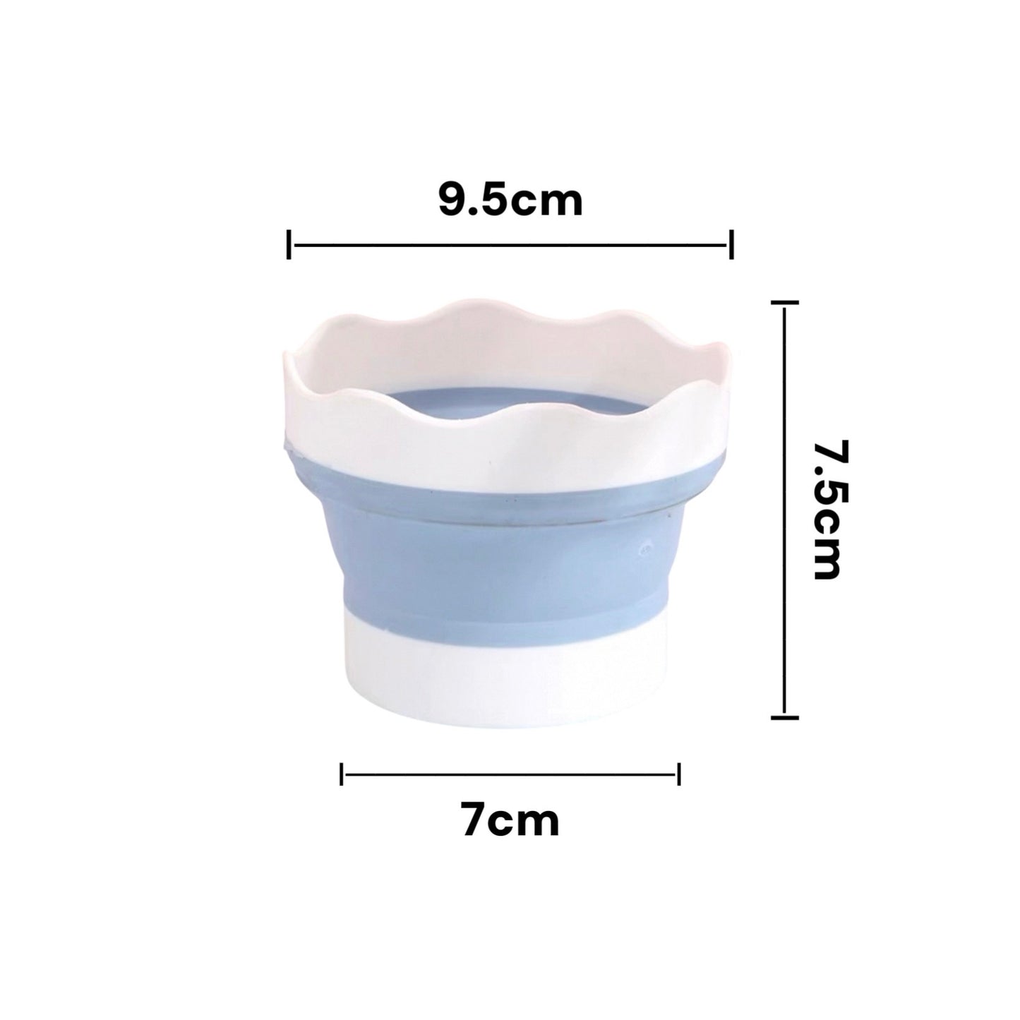 Silicon Foldable Painting Bucket + Brush Holder