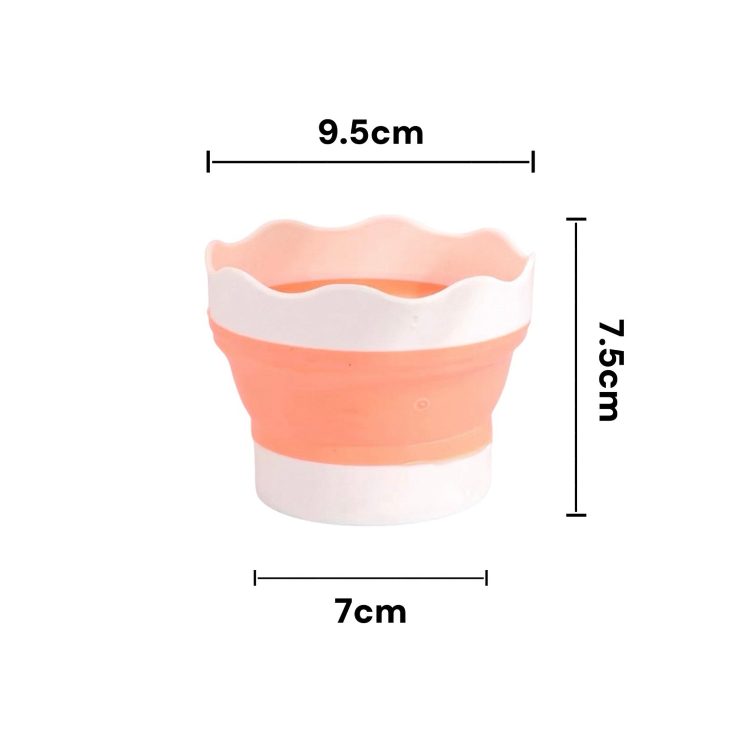 Silicon Foldable Painting Bucket + Brush Holder