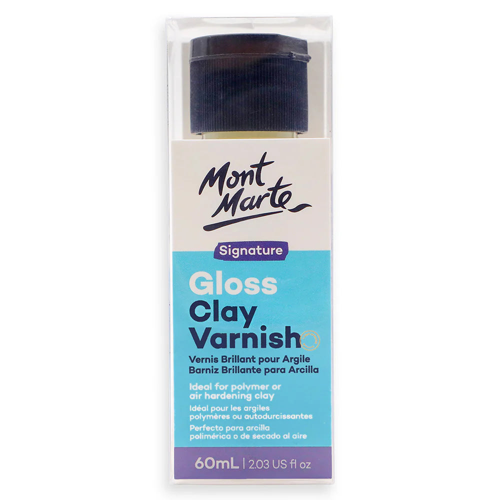 Mont Marte Gloss Clay Varnish Signature 20ml, 60ml & 120ml
