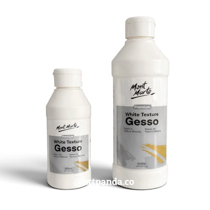 Mont Marte White Texture Gesso Premium 250ml & 500ml