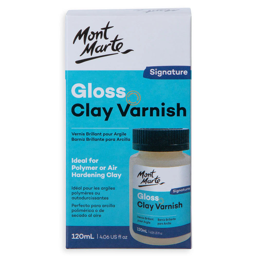 Mont Marte Gloss Clay Varnish Signature 20ml, 60ml & 120ml