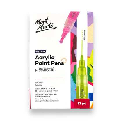 Mont Marte Signature Acrylic Paint Pens 12pcs