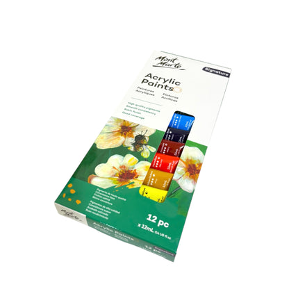 Mont Marte Acrylic Color Paint Set Signature 12ml 12pcs