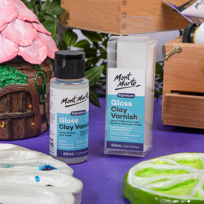 Mont Marte Gloss Clay Varnish Signature 20ml, 60ml & 120ml