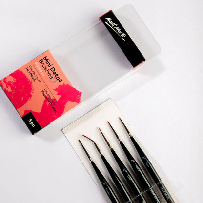 Mont Marte Mini Detail Taklon Brush Set 5pcs