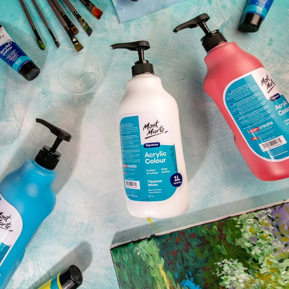 Mont Marte Titanium White Acrylic Paint